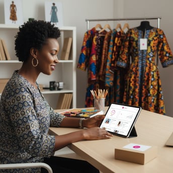 Entrepreneurs collaborating